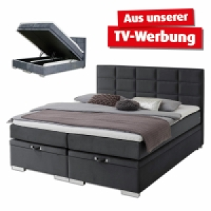 Boxspringbett - grau - H3 - 180x200 cm 999.00 €