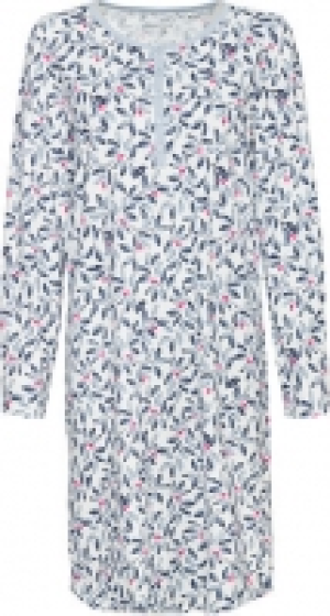 Calida Sleepshirt, florales Muster, Langarm, für Damen