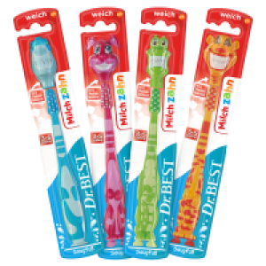 2er-Set aus Odol-med3 Milchzahn Zahnpasta und Dr.BEST Milchzahn Zahnbü 2.49 €
