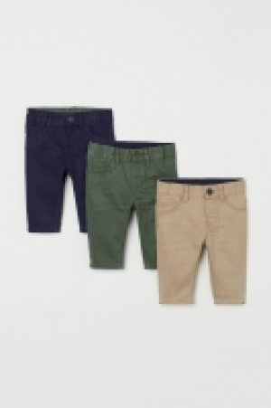 HM  3er-Pack Twillhosen