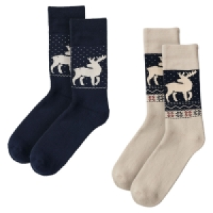 Aldi Süd  LYCRA Damen und Herren Casual-Mountain-Socken 2 Paar