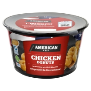 Aldi Süd  AMERICAN Chicken Donuts im Backteig mit Chili-Cheese-Dip 550 g