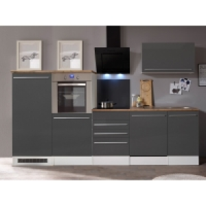 Respekta Premium Küchenzeile BERP290HWGC 290 cm Grau Hochglanz-Weiß 1,749.00 €