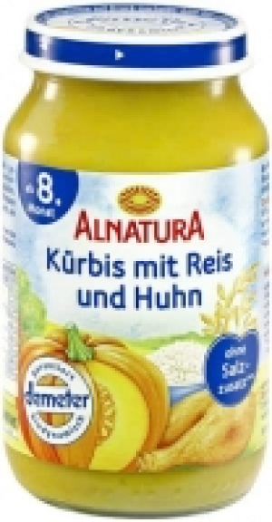 Kürbis mit Reis und Huhn 1.29 €