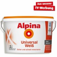Roller  Alpina Universal Weiß - Innenfarbe - 10 Liter