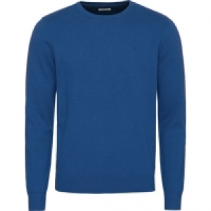Tom Tailor Pullover, Rundhalsausschnitt, unifarben, Rippbündchen, für