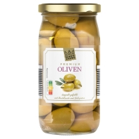 Aldi Süd  KING´S CROWN Premium Oliven, doppelt gefüllt 370 ml