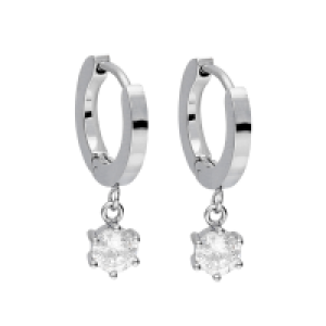 Accessories Creole aus Stainless Steel mit Zirkonia-Stein