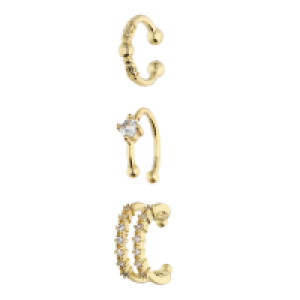 Accessories Earcuffs im Set vergoldet mit Zirkonia-Steinen