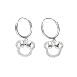 Accessories Creolen aus 925er Silber mit Minnie Maus-Motiv von Kisu