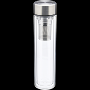 Rossmann Ideenwelt Glasflasche mit Teesieb