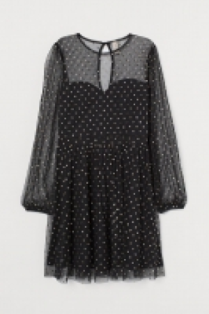 HM  Meshkleid mit Glitzerpunkten