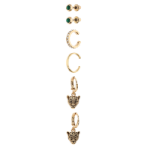 Accessories Ohrschmuck-Set mit Ohrstecker, Earcuff und Huggie-Creolen