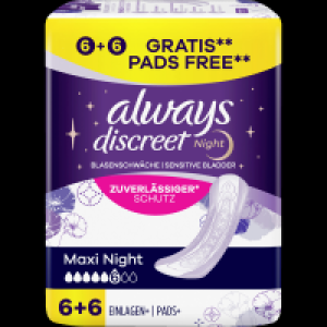 Always discreet Inkontinenz-Einlagen Maxi Night