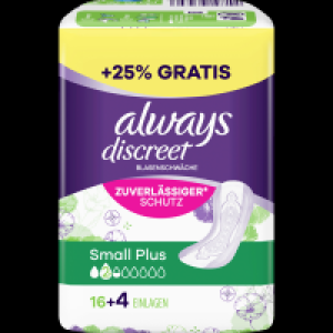 Always discreet Inkontinenz-Einlagen Small Plus