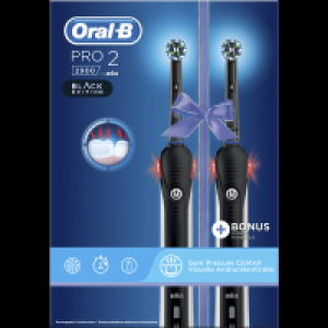 Oral B Elektrische Zahnbürste Pro2 2900 Black Edition Doppelpack
