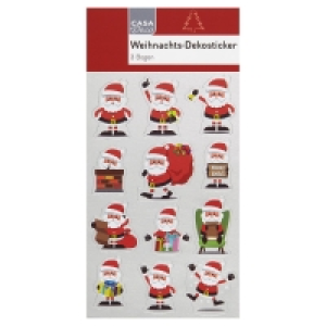 CASA DECO Weihnachtliche Sticker, 3 Bögen 0.99 €