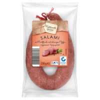 Aldi Süd  TRADITIONELLE GENÜSSE Salami-Spezialität 250 g