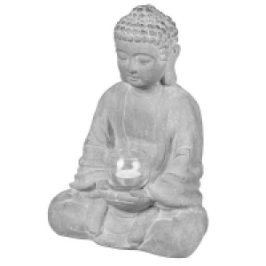 Buddha-Kerzenhalter mit Glas, ca. 25x15x35cm 12.79 €