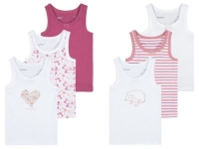 LUPILU® Kleinkinder Unterhemden Mädchen, 3 Stück