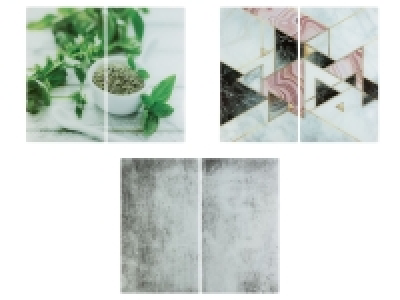 Lidl Ernesto® ERNESTO® Abdeckplatten aus Glas, 2er Set, Antirutschfüße