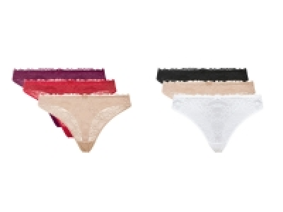 Lidl Esmara® ESMARA® Spitzen Strings Damen, 3 Stück