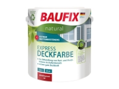 Lidl Baufix BAUFIX BAUFIX natural Express-Deckfarbe. 2,5 Liter