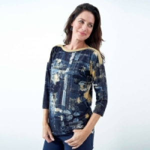 Damen-Shirt mit Glitzerband am Ausschnitt 8.31 €