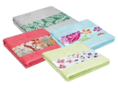 Biberna Duschtuch »Tropical«, 70 x 140 cm, 100% Baumwolle, bunte Bordü 7.99 €