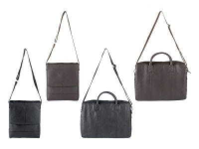 LIVERGY® Herren Leder Laptoptasche / Messengerbag, mit verstellbarem S