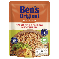 Rewe  Bens Original Reis & Korn Natur-Reis & Quinoa Mediterran