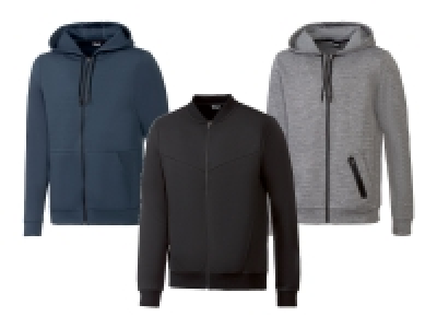 CRIVIT® Herren Sweatjacke Multisport, mit Baumwolle