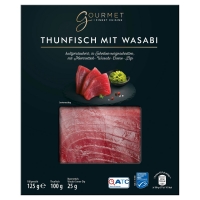 Aldi Süd  GOURMET FINEST CUISINE Thunfisch mit Wasabi 125 g