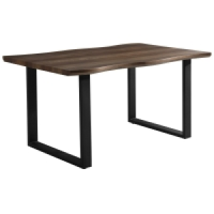 Esstisch - Holz-Optik - schwarz - 150x90 cm