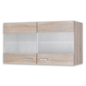 Roller  Glas-Hängeschrank - Sonoma Eiche - 100x35 cm 