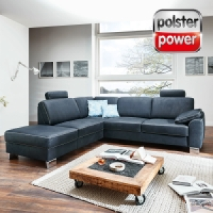 Roller  polsterpower Ledersofa - dunkelblau - Kombielement links - verschieden