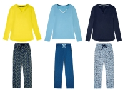 Lidl Esmara® ESMARA® Pyjama Damen, mit Gummizugbund