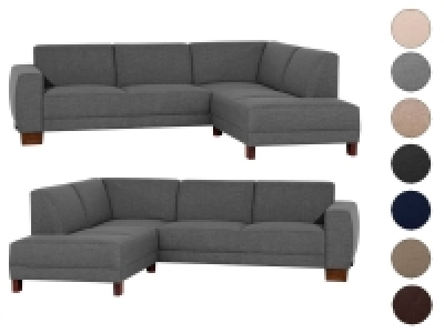 MAX WINZER Modernes Ecksofa Blackpool Leinenoptik