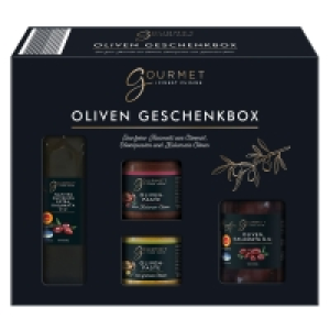 Aldi Süd  GOURMET FINEST CUISINE Oliven Geschenkbox 