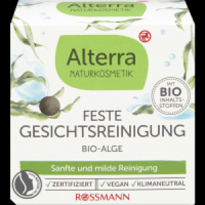 Rossmann Alterra Naturkosmetik Feste Gesichtsreinigung Bio-Alge