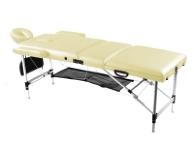 body coach Massageliege, 3-fach faltbar, mit leichtem Alu-Gestell, höh
