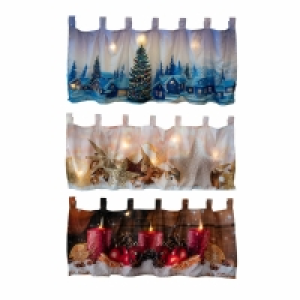 Roller  Weihnachts-Bistrogardine - bunt - 160x45 cm