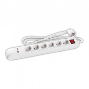 Norma Powertec Electric 6-fach Tischsteckdosenleiste mit 2 USB-Anschlüssen