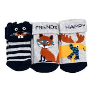 Baby-Jungen-Frottee-Socken, 3er-Pack 2.99 €