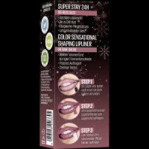 Rossmann Maybelline Coffret Lippenstift Superstay 24H 185 rose dust+Color Sensational Shap