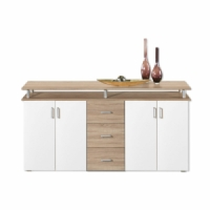 Roller  Sideboard - Sonoma Eiche-weiß - 178 cm breit