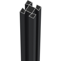 OBI  ZacAlu Aluminium-Zaunpfosten Anthrazit 7,3 cm x 7,3 cm x 194 cm