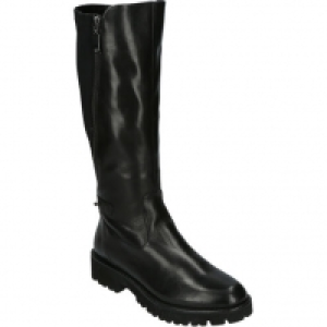 Gerry Weber Lederstiefel, Synthetik-Einsatz, Zierreißverschluss, Niete