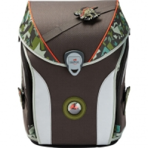 DerDieDas Schulranzen Set Ergoflex Max Buttons Le Camo Dino, Limited
