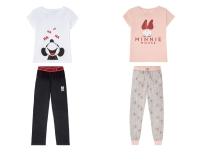 Lidl  Damen Pyjama, mit Print